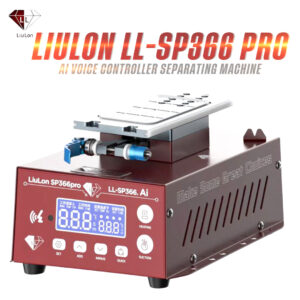liulon ll sp366 pro ai voice controller 360° adjustment 7 inch double suction smart lcd screen separating machine